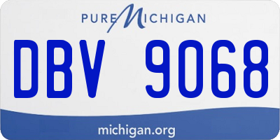 MI license plate DBV9068
