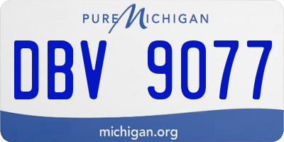MI license plate DBV9077
