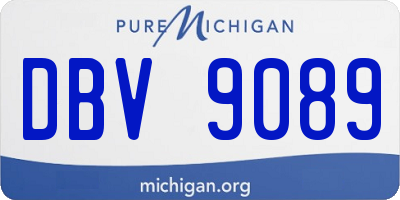 MI license plate DBV9089