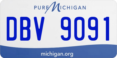 MI license plate DBV9091