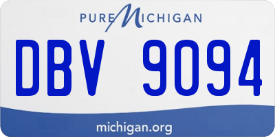 MI license plate DBV9094