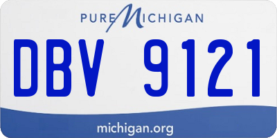 MI license plate DBV9121