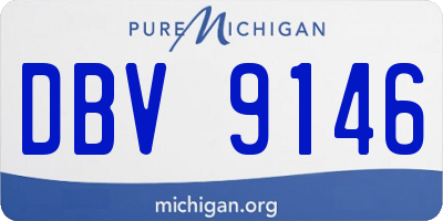 MI license plate DBV9146