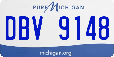 MI license plate DBV9148