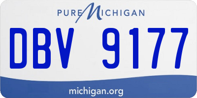 MI license plate DBV9177
