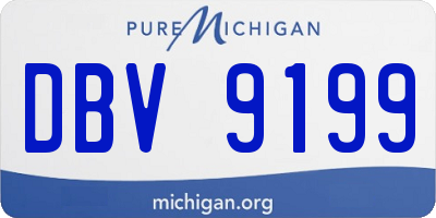 MI license plate DBV9199
