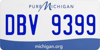 MI license plate DBV9399
