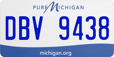 MI license plate DBV9438