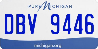 MI license plate DBV9446
