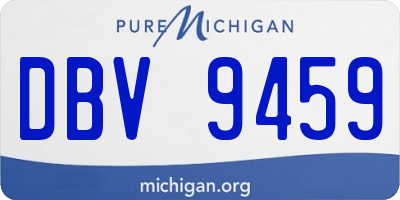 MI license plate DBV9459