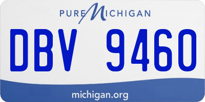 MI license plate DBV9460