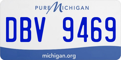 MI license plate DBV9469