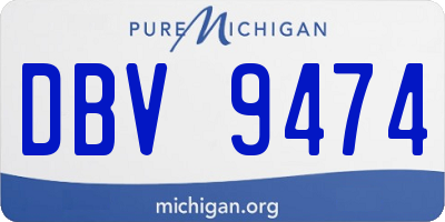 MI license plate DBV9474