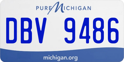 MI license plate DBV9486