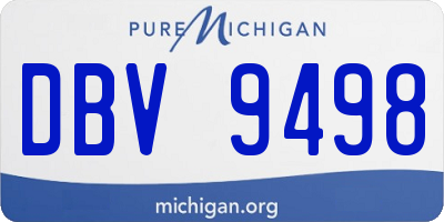 MI license plate DBV9498
