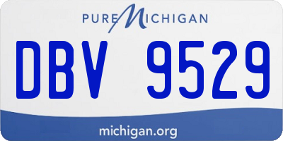 MI license plate DBV9529
