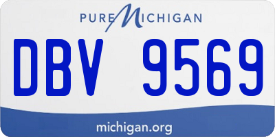 MI license plate DBV9569