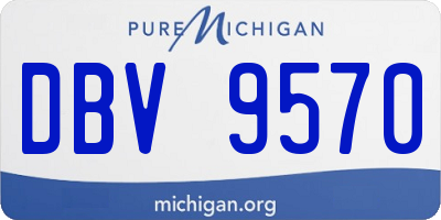 MI license plate DBV9570