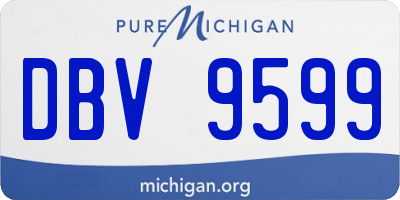 MI license plate DBV9599