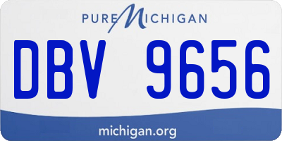 MI license plate DBV9656