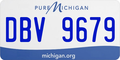 MI license plate DBV9679