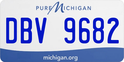 MI license plate DBV9682