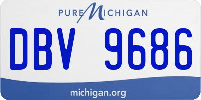 MI license plate DBV9686