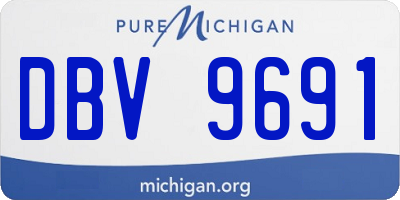 MI license plate DBV9691