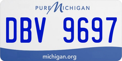 MI license plate DBV9697