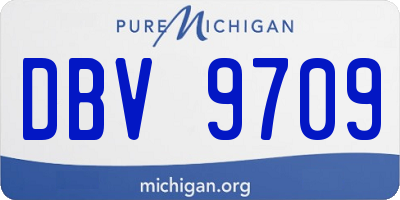 MI license plate DBV9709