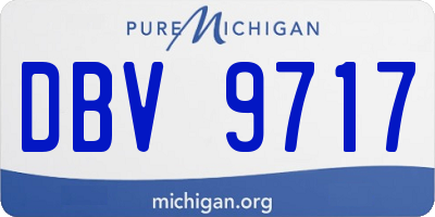 MI license plate DBV9717