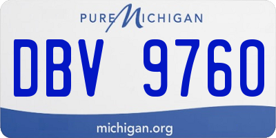 MI license plate DBV9760
