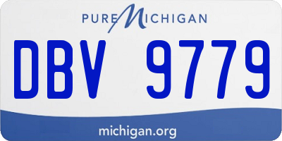 MI license plate DBV9779