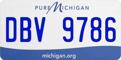 MI license plate DBV9786