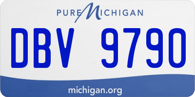 MI license plate DBV9790