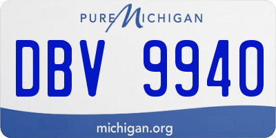 MI license plate DBV9940