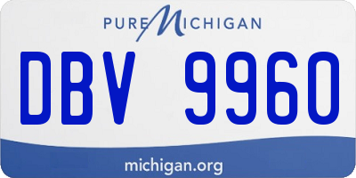 MI license plate DBV9960