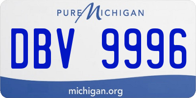 MI license plate DBV9996