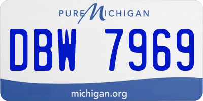 MI license plate DBW7969