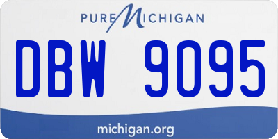 MI license plate DBW9095