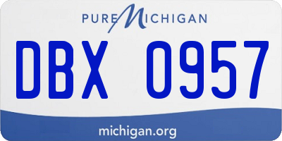 MI license plate DBX0957