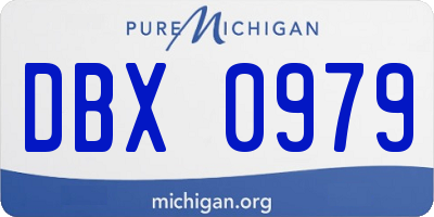 MI license plate DBX0979