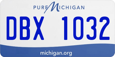 MI license plate DBX1032