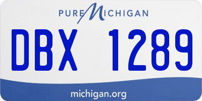 MI license plate DBX1289