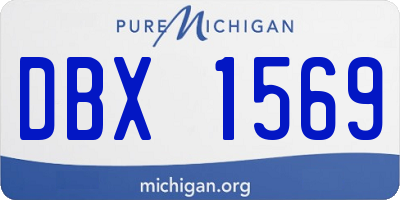 MI license plate DBX1569