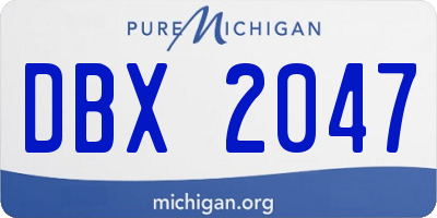 MI license plate DBX2047