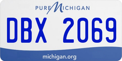 MI license plate DBX2069