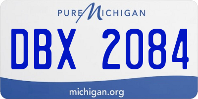 MI license plate DBX2084