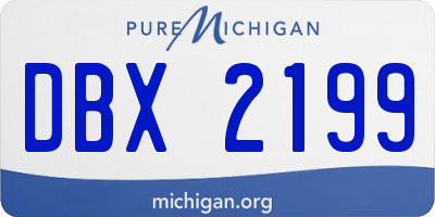 MI license plate DBX2199