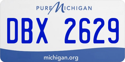 MI license plate DBX2629